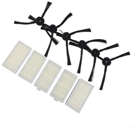 Zhanhai Kit de 5 filtres et 6 brosses latérales pour aspirateur robot Lidl SilverCrest SSR 3000 A1
