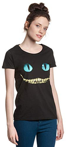 Alice im Wunderland Grinsekatze - Lächeln Frauen T-Shirt schwarz