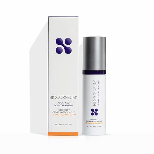 Biocorneum Advanced Scar Treatment – Silicone Scar Gel with Silishield® & SPF 30 20g – Scar Cream for Surgical Scars, C-Section & Acne – Fast Drying, Water Resistant Scar Removal Gel - for Children