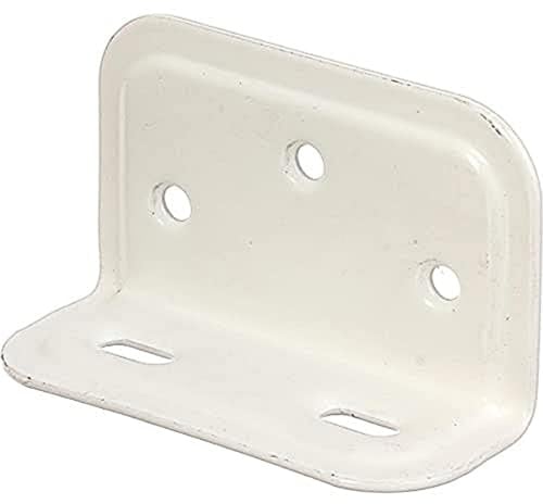 Alberts 849573 Breitwinkel | geprägt, mit Langloch | weiß kunststoffbeschichtet | 25 x 40 x 70 mm | 20er Set
