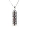 925 Sterling Silber Gebet Mesusa Gebetsbox Anhänger an 50 cm Kette Halskette – für Damen und Herren, Sterling Silber