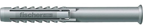 Fischer SXR quadro tasselli Nylon senza vite, 200 pezzi, 10 x 120 mm, grigio, 47569