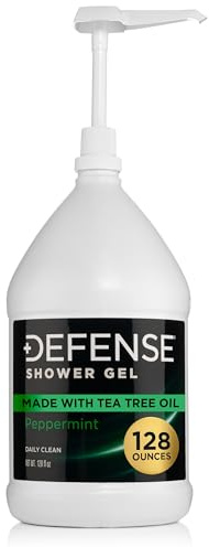 Defense Soap Peppermint Body Wash Shower Gel 1 Gallon (128 Fl Oz)