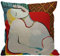 HGOD DESIGNS Kissenbezug Picasso Le Reve Der Traum Malerei Kissenhülle Haus Dekorativ Für Männer/Frauen/Jungen/Mädchen Wohnzimmer Schlafzimmer Sofa Stuhl Kissenbezüge 45X45cm