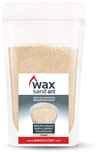 Kerzenwelt Kerzensand 500 Gramm MIT Duft (inkl. 6 Dochte mit 17 cm) … (Honig)