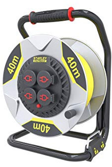 STANLEY FATMAX 227159 Kabeltrommel, Schwarz, Gelb, Grau