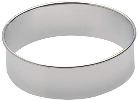 Piazza 285565 - Cortador de repostería redondo con mango (10 cm de diámetro, 3 cm de altura, 6 unidades)