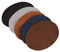 1 Set Ellenbogenschützer und Knie-Patch, 9,6 x 12,8 cm, oval, Kunstleder, selbstklebend, für Mäntel, Jacken, Jeans, Hosen