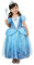 Sincere Party Deluxe Aschenputtel Prinzessin Kostüm für Mädchen,Cinderella Kleid Blau mit Diademe & Zauberstab,für Karneval Party Halloween Weihnachten Größe 5-6 Jahre