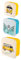 Puckator VW Surf Adventure Volkswagen T1 Camper Bus Set of 3 Lunch Box Snack Storage M/L/XL - Lunchbox with Multi Compartments - Small Food Containers - Lunchbox for Adults and Kids - Girls Boys