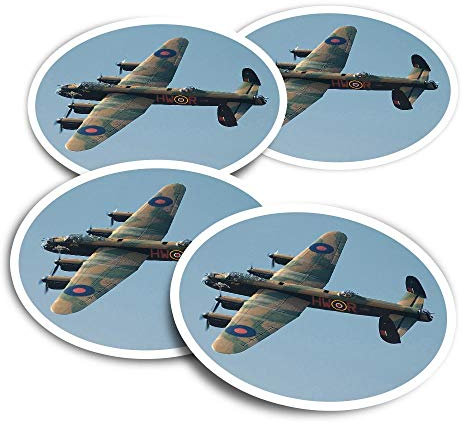Vinyl-Aufkleber, 10 cm, Avro Lancaster Bomber, Vintage-Flugzeug, lustige Aufkleber für Laptops, Tablets, Gepäck, Scrapbooking, Kühlschränke, #13086