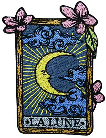 Finally Home Der Mond Astrologie Patch zum Aufbügeln | Blumen Patches, Wolken Bügelbild, Moon Flicken, Aufnäher, Aufbügler