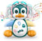 Vanmor Musical Pingouin Jouet pour Bébé - Bébé Téléphone Jouet avec Lumière, Développement Éducatif Précoce Jouet Interactif Cadeau pour 3 6 9 12 18 Mois 1 2 Ans Enfants Garçons Filles