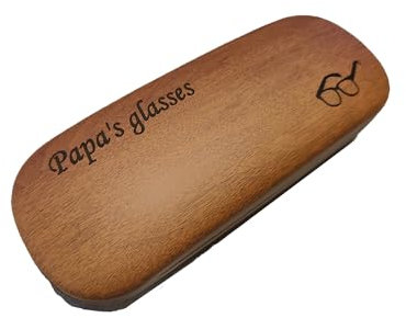 PerGift Personalised Glasses Case with Custom Text – Engraved Gift for Him or Her – Protective, Stylish & Unique Eyewear Holder