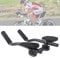 Bike Aero Bar, Aluminiumlegierung Aero Bars für Rennrad Mountainbike Fahrrad Racing TT Lenker Clip auf Armlehne Bar Entspannung Griff Triathlon Lenker
