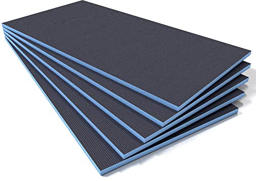 Tile Backer Boards 20mm / 6.48m2-1200 x 600mm, Waterproof Insulation for Underfloor Heating (9 Boards)