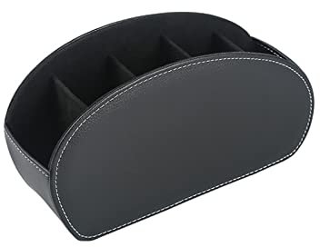 Supporto per telecomando, contenitore per telecomando e organizer in PU con 5 scomparti, per telecomando TV/forniture per ufficio