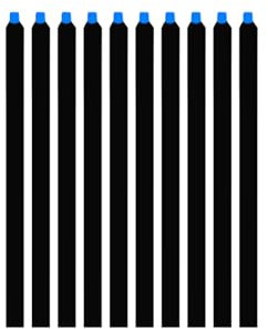 NUIGUBF Cinta elástica Negra, para el Panel de reemplazo de la Pantalla LED del portátil, Cinta de Doble Cara portátil Resistente al Estiramiento y sin tirones (10PCS, 220 * 8 * 0.5mm)