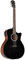 Red Hill AF-Blacktop Westerngitarre, Grand Auditorium, Cutaway, Fichte Decke, Mahagoni Boden und Zargen, Mahagoni Hals, Walnuss Griffbrett, EQ-8T Tonabnehmersystem, Satin Finish, Schwarz
