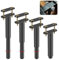 JOLIGAEA Lot de 4 Pieds de Lit Réglables, 18-33CM Résistants Pied de Lit sans Perçage, Pieds Rétractables en Métal, Pied de Meuble pour Lattes Universel Sommier MéTal, Canapé