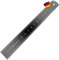 BAUHELD® Metall-Lineal 150mm [EG-1] - Maßstab mit Messskala in INCH und CM [Made in Germany] - Robustes Anreiß-Lineal aus eloxiertem Aluminium - 15 cm mit praktischer Aufhängelochung - Schwarz