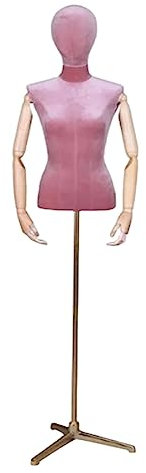 Halbkörper-Schaufensterpuppe, Samtoberfläche, weibliche Schaufensterpuppe, Schaufensterpuppenkörper aus massivem Schaumstoff für Torso, Bekleidungsform, Schaufensterpuppen-Torso