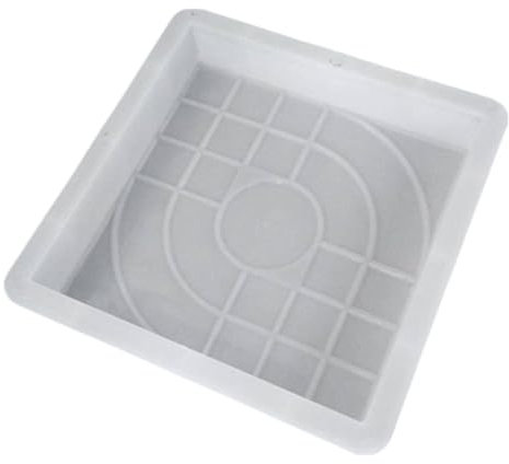 AWHAO Molde de hormigón, molde de pavimentación cuadrado, molde para hacer caminos, molde de cemento para jardín, Patio, aceras, ladrillo, Patio, escalones