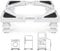 Humagineer Soporte Lavadora Secadora con 4 Patas Suspendidas con Cierre, Ancho Regulable 40-62cm y Altura 10-12.5cm, Base para Lavadora Alta Carga 200KG, Base de Muebles y Exterior, Blanco