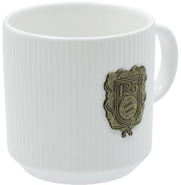 FC Bayern München I Tasse Platine - 125 Jahre I Weiß