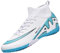 VTASQ Zapatos de Fútbol Niño Profesional Zapatos de Entrenamiento Adolescentes Aire Libre Deporte Botas de Fútbol Cesped Artificial Zapatillas de Fútbol Blanco EU37