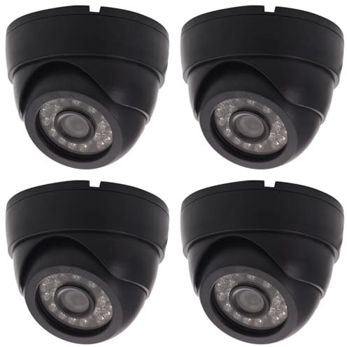 4X CCTV Kamera HD 800TVL Sicherheits Kuppel Kamera im Freien