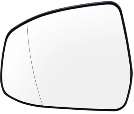 Beheizbar Spiegelglas Ersatz für Ford Focus MK2 MK3 & Ford Mondeo MK4, Außenspiegel Glas Asphärisch mit Trägerplatte, Umkehrlinse Rückfahrglas Spiegel (Left)