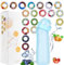 Borraccia sportiva da 650 ml con cialde in 19 gusti, il materiale tritan non ha paura delle alte temperature e il sapore naturale di frutta estratto rende l'acqua potabile sicura e gustosa.0 Zucchero