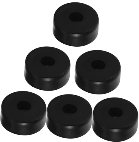 SEWACC 6pcs Rubber Subwoofer Isolation Feet Pads for Speaker Stand and Amplifier Decoupling, Anti-vibration Audio Equipment Spacers for Home Theater and Cabinet Protection