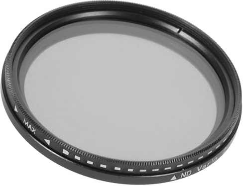 Toddmomy Einstellbarer Neutraldichtefilter Variabler Ultra dünner Kameraobjektiv Graufilter für Präzise Lichtkontrolle und Vielseitige Kompatibilität