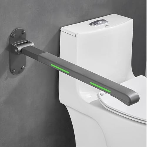 Klappbarer Haltegriff, rutschfeste wasserdichte Sicherheitsstange für Toilette Wandmontage, Badezimmer-Handläufe für ältere Menschen und Behinderte