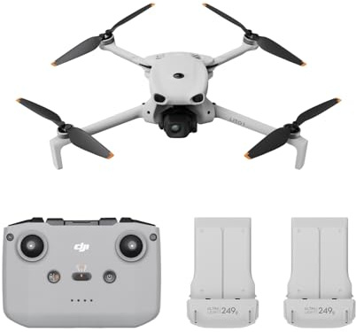 DJI Lito 1 Combo 2 Batterie (DJI RC-N3), Versione aggiornata di Mini 4K | Rilevamento degli ostacoli, ActiveTrack, video 4K/foto 8K, leggero per adulti, trasmissione video 15km, 2 batterie, C0