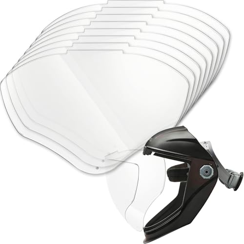 Gesichtsschutz-Ersatzlinse für S8555, passend für Honeywell/Uvex S8500 S8510 (8 Stück)