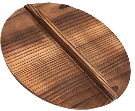 Pitycbo Tapa de Madera para Wok, Accesorio de Cocina Ligero para Cocinar en Casa. Tapa para Wok, 36cm x 36cm