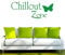 WANDTATTOO/Wandsticker w044 Chillout Zone Chilln Chillen Entspannung 80x32, gruen
