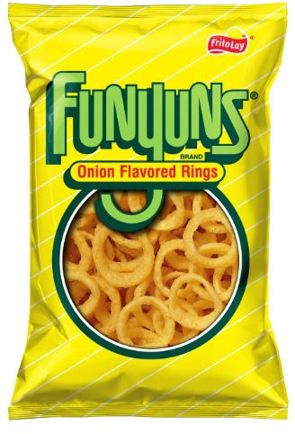 Frito Lay, Funyuns, anillos con sabor a cebolla, bolsa de 6,5 oz (paquete de 4)