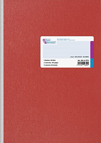 König & Ebhardt König und Ebhardt König & Ebhardt 8614572 Geschäftsbuch, A4, 2 Spalten, blau