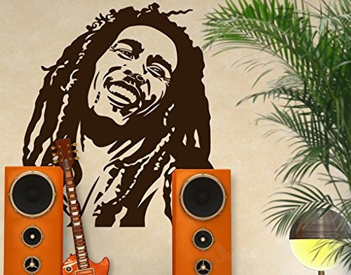 Wandtattoo Nr. 1215 Bob Marley, Farbe: Pink; Maße: 82 cm x 75 cm