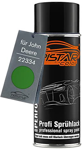 TRISTARcolor Peinture voiture Bombe de peinture pour John Deere 22334 Groen Agrar Peinture de base aérosol 400 ml