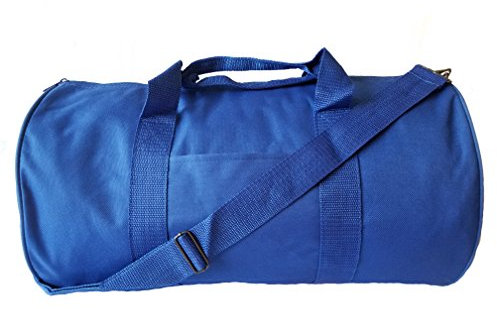 impecgear rund Duffel Team Sports Equipment Taschen, Travel Gym Fitness Tasche., blau