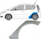 Hinterradlauf-Reparaturblech passend für Mitsubishi Colt / 2004 2012 / Z30 / unlackierter Stahl / linke Seite (Beifahrerseite/Beifahrerseite/N/S) / Beseitigen Sie Rost in Ihrem Auto.