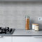 LWLFC Credence Adhesive pour Cuisine 15X15 Marbre Gris Clair Stickers Cuisine Stickers Muraux Cuisine Carrelage Adhesif Mural Stickers Salle de Bain Dalle Pvc Adhesive Murale （12 Pièces）, 15x15cm
