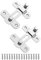 Sliding Barn Door Lock, Stainless Steel Gate Latches Flip Latch Safety Door Bolt Latch Lock for Wine Cabinet, Bathroom, Outdoor, Garage, Garden, Closet Door (Silver, 2 Pack)