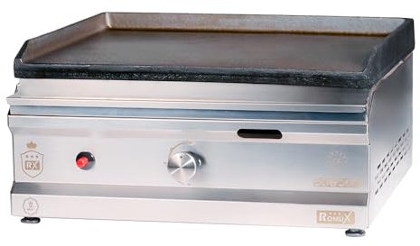 Romux® - Plancha Hierro a Gas 50 cm Sobremesa | Plancha Industrial para Hostelería de Calentamiento Rápido para un Cocinado Profesional