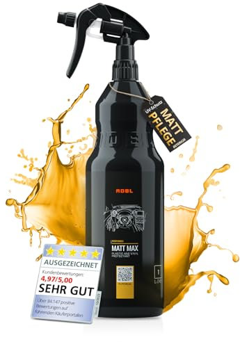 ADBL Matt Max (1L) - Matte Innenraum Pflege für Kunststoff und Vinyl - Starke Abdunklung von Interior Oberflächen - Antistatisch und schmutzabweisend mit hohem UV-Schutz - Perfektes Matt Finish